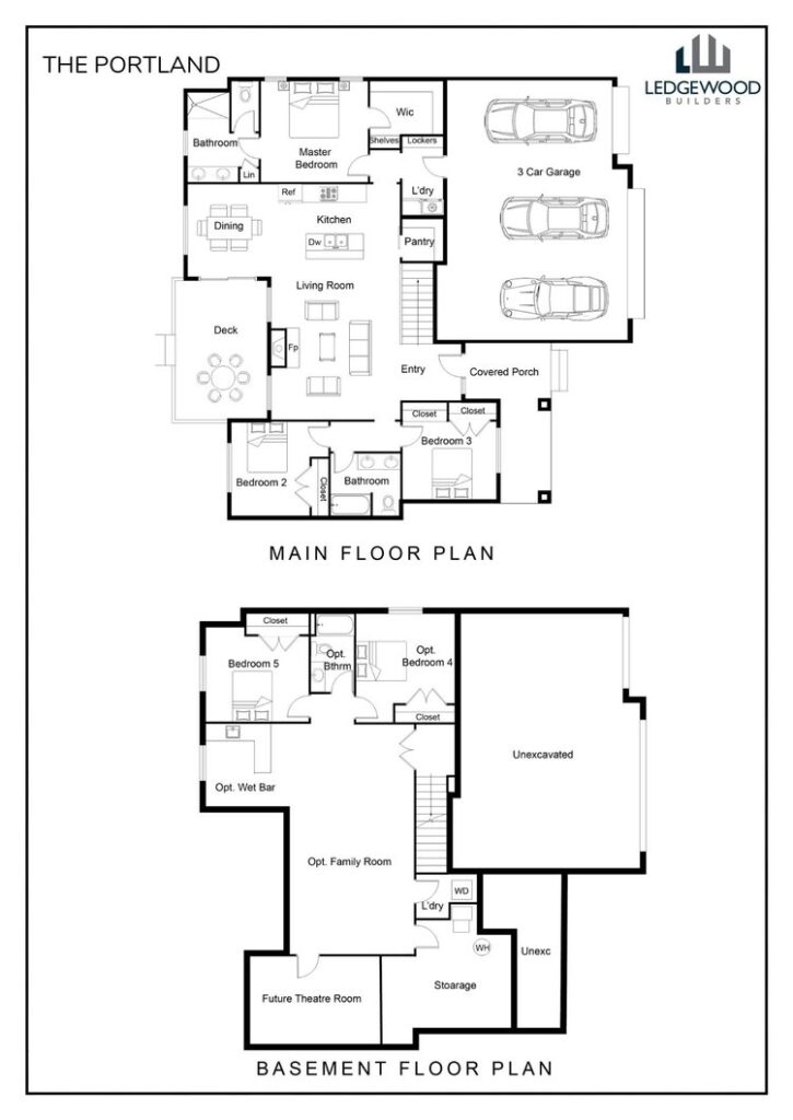 portland floor plan drawing